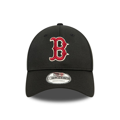 New Era 9FORTY Boston Red Sox Baseball Cap - MLB Pivot Knit - Schwarz