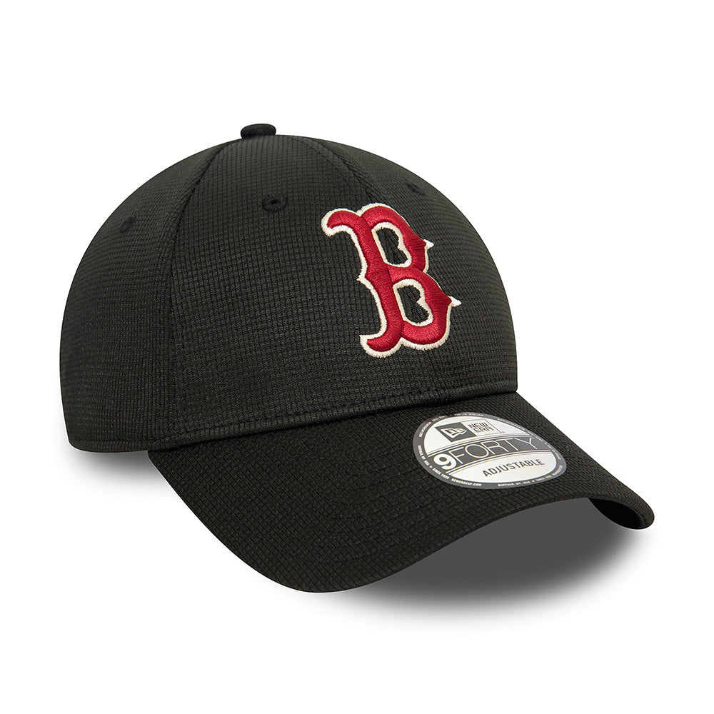 New Era 9FORTY Boston Red Sox Baseball Cap - MLB Pivot Knit - Schwarz