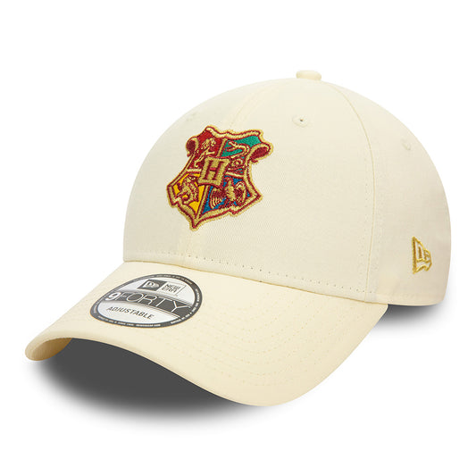 New Era 9FORTY Hogwarts Baseball Cap - Harry Potter - Creme