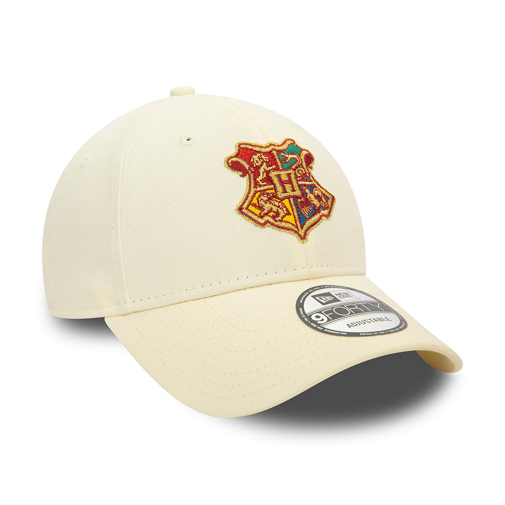 New Era 9FORTY Hogwarts Baseball Cap - Harry Potter - Creme