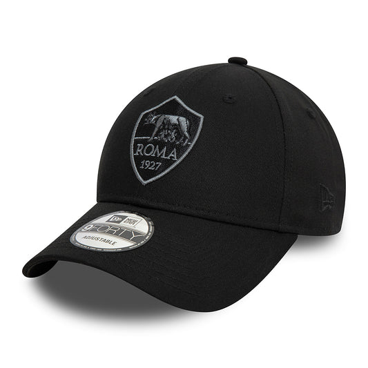 New Era 9FORTY AS Roma Baseball Cap - Tonal - Schwarz