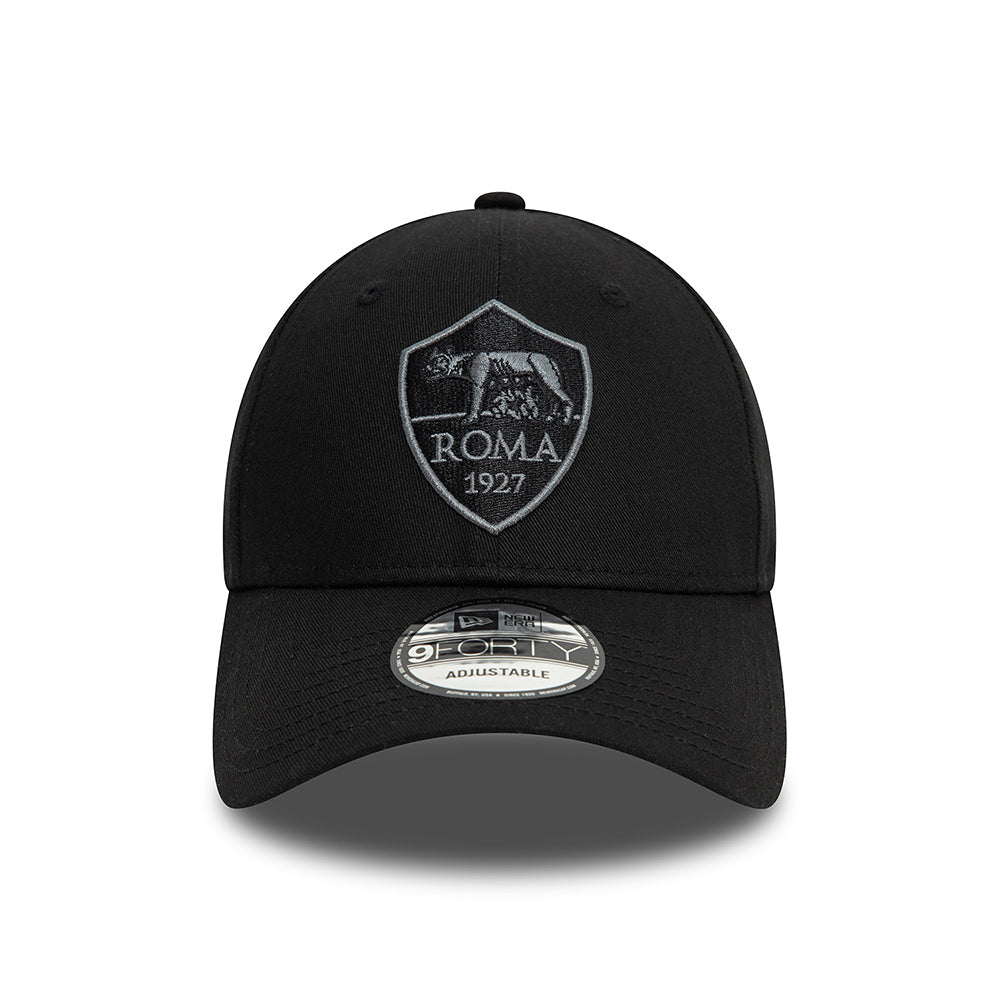 New Era 9FORTY AS Roma Baseball Cap - Tonal - Schwarz