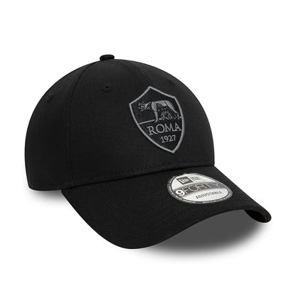 New Era 9FORTY AS Roma Baseball Cap - Tonal - Schwarz