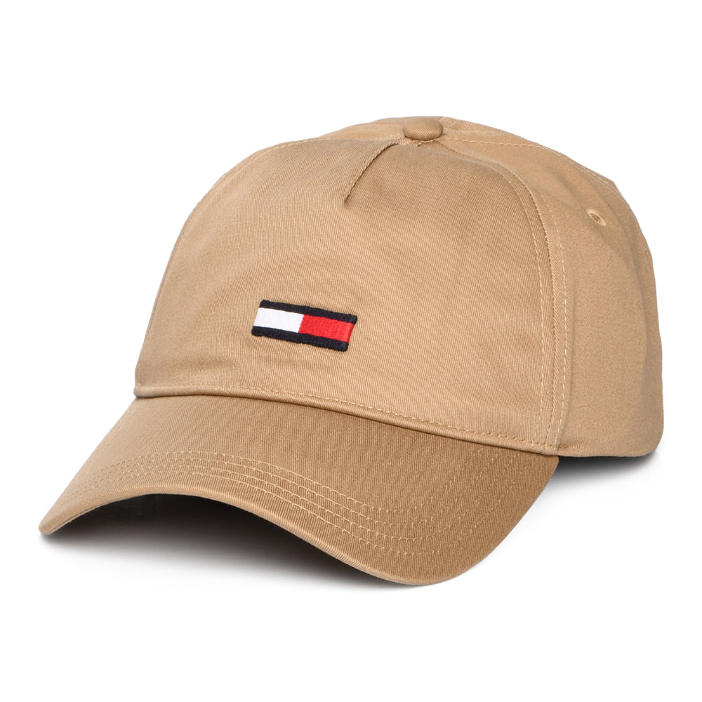 Tommy Hilfiger TJM Elongated Flag Baseball Cap - Hellbraun