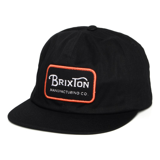 Brixton Grade HP Snapback Cap - Schwarz