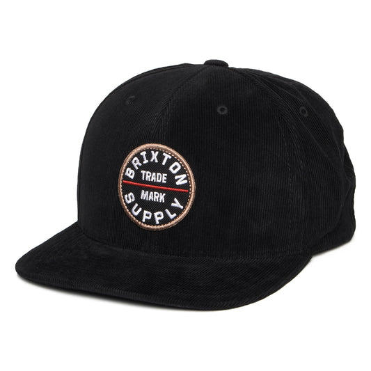 Brixton Oath III Kord Snapback Cap - Schwarz