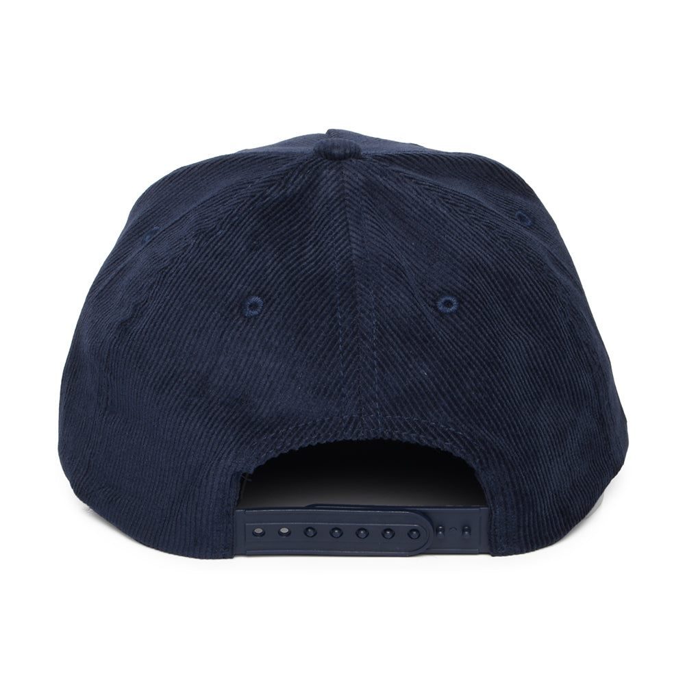 Brixton Crest C NetPlus MP Kord Snapback Cap - Verwaschenes Marineblau