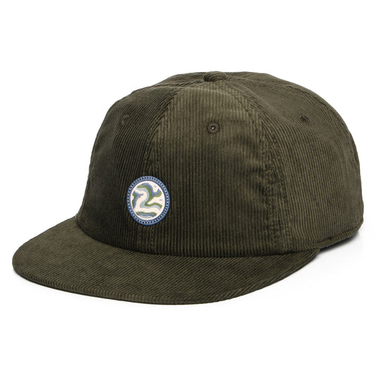 Patagonia Earth Currents Patch Kord Snapback Cap - Kieferngrün