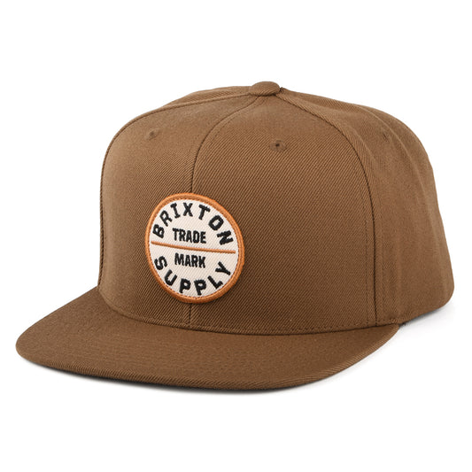 Brixton Oath III Snapback Cap - Hellbraun