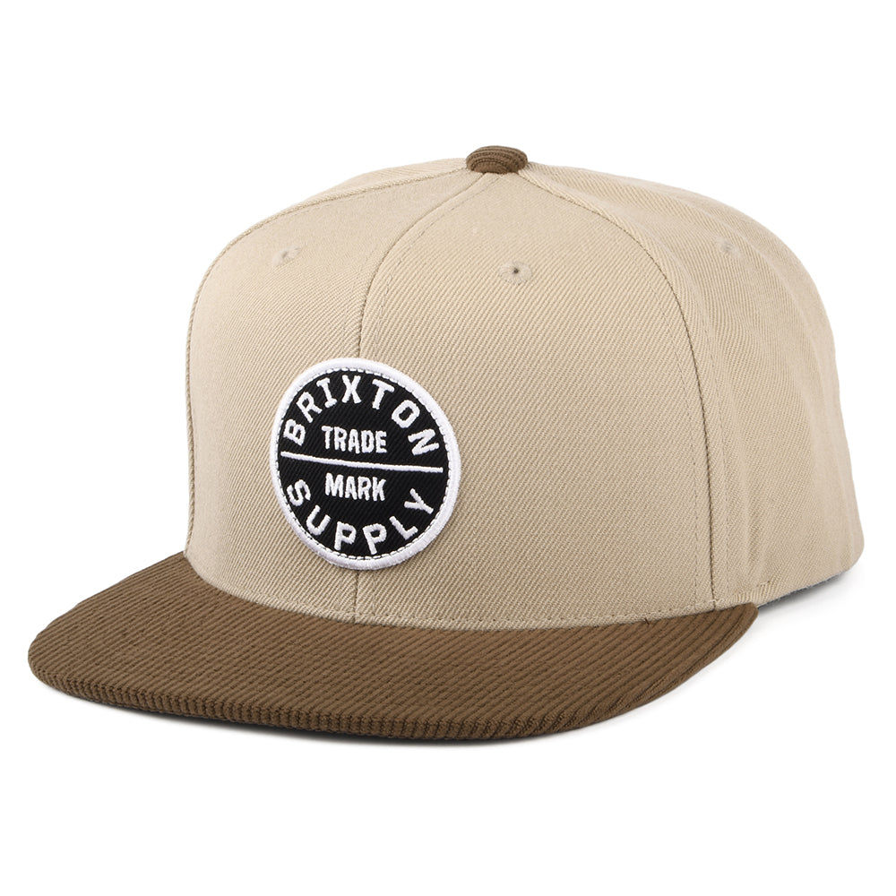 Brixton Oath III Snapback Cap - Khaki-Sepiabraun