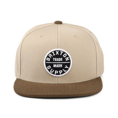 Brixton Oath III Snapback Cap - Khaki-Sepiabraun