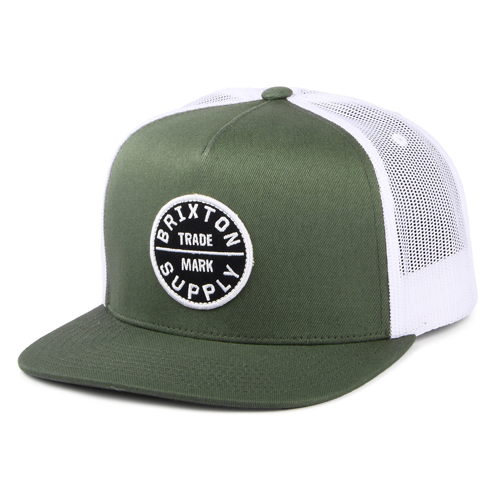 Brixton Oath MP Trucker Cap - Salbeigrün-Weiß