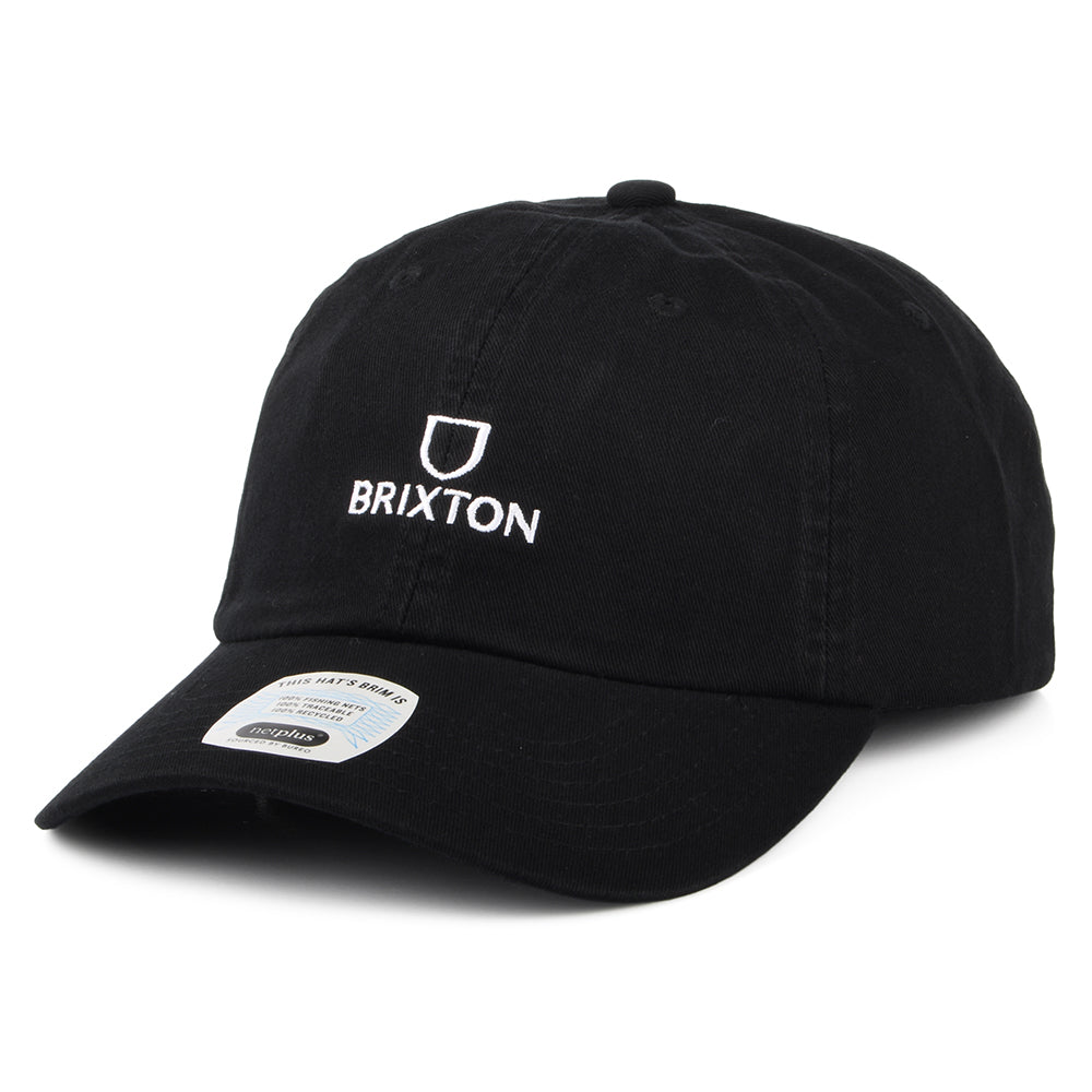 Brixton Alpha NetPlus LP Baseball Cap aus Baumwolle - Schwarz-Weiß