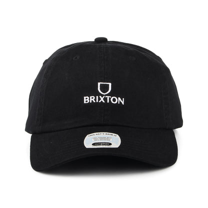 Brixton Alpha NetPlus LP Baseball Cap aus Baumwolle - Schwarz-Weiß