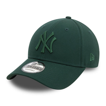 New Era 9FORTY New York Yankees Baseball Cap - MLB League Essential II - Dunkelgrün