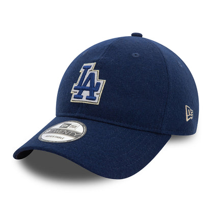 New Era 9TWENTY L.A. Dodgers Baseball Cap - MLB Melton - Marineblau