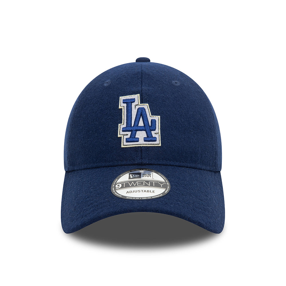 New Era 9TWENTY L.A. Dodgers Baseball Cap - MLB Melton - Marineblau