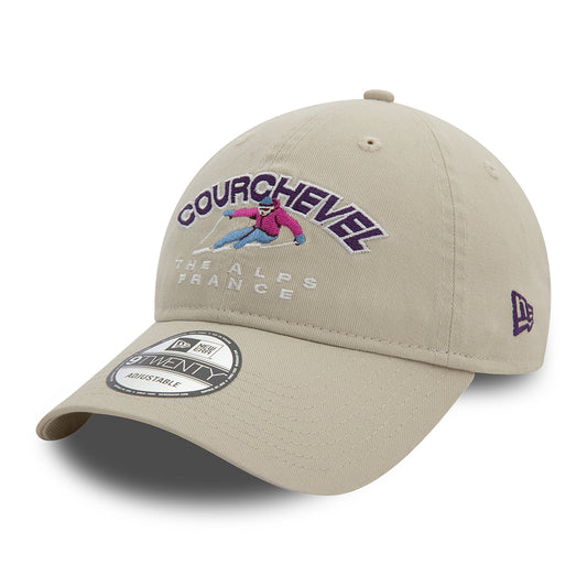 New Era 9TWENTY Courchevel Baseball Cap - Washed Ski - Steingrau