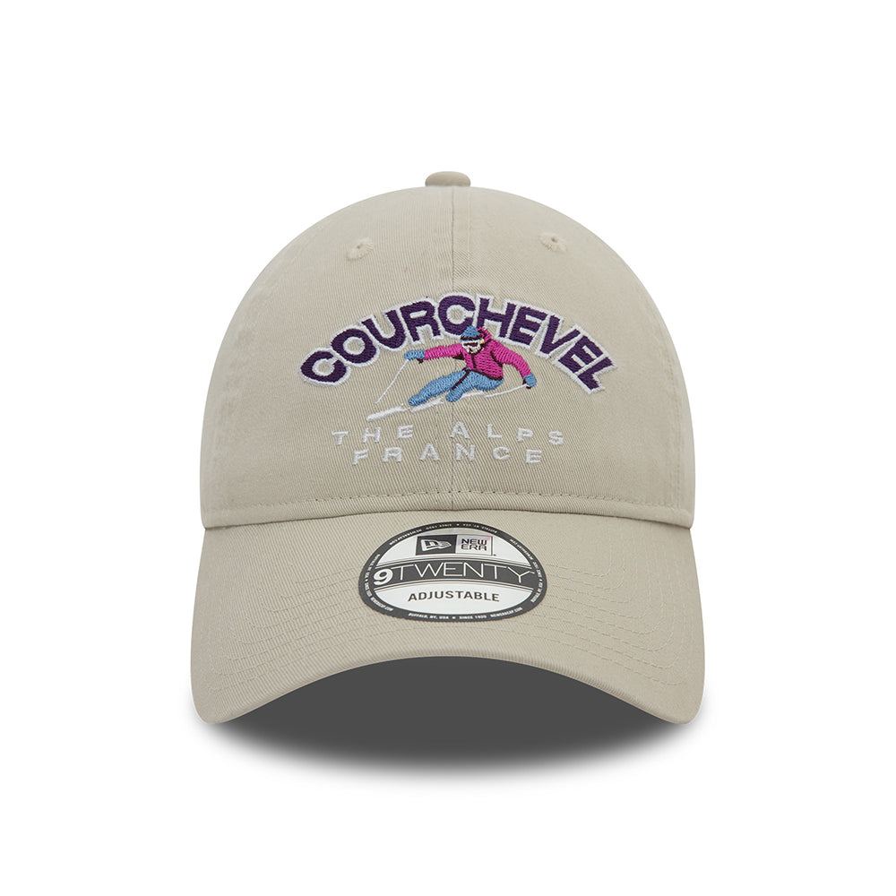 New Era 9TWENTY Courchevel Baseball Cap - Washed Ski - Steingrau