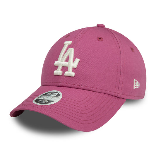 New Era Damen 9FORTY New York Yankees Baseball Cap - MLB League Essential - Mauve-Cremeweiß