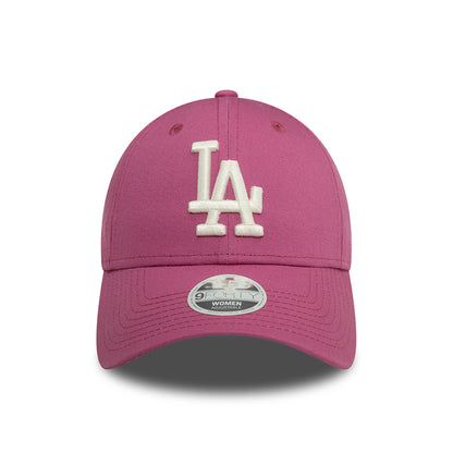 New Era Damen 9FORTY New York Yankees Baseball Cap - MLB League Essential - Mauve-Cremeweiß