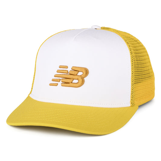 New Balance Sport Essentials Trucker Cap - Weiß-Zitrone