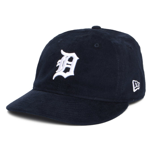 New Era 59FIFTY Retro Crown Detroit Tigers Baseball Cap - MLB Moleskin Premium - Marineblau-Weiß