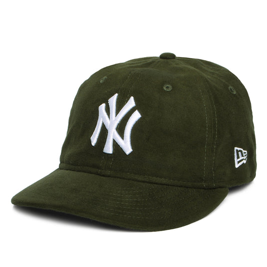 New Era 59FIFTY New York Yankees Baseball Cap Retro Crown - MLB Moleskin Premium - Dunkelgrün-Weiß