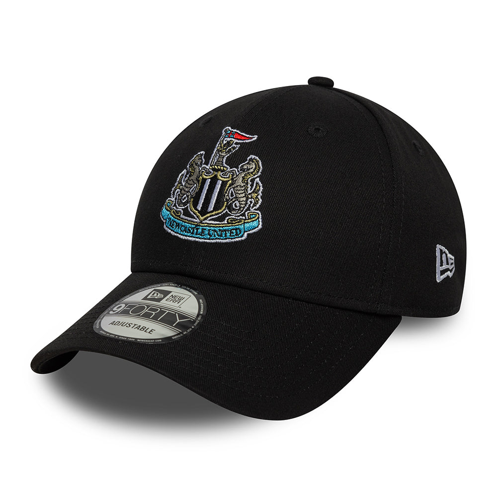 New Era 9FORTY Newcastle United FC Baseball Cap - Core - Schwarz