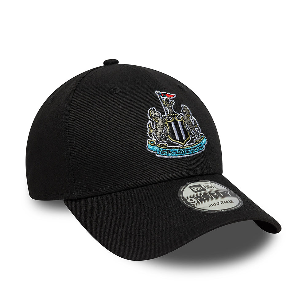 New Era 9FORTY Newcastle United FC Baseball Cap - Core - Schwarz