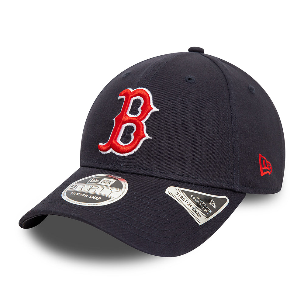 New Era 9FORTY Boston Red Sox Snapback Cap - MLB Stretch Snap - Marineblau