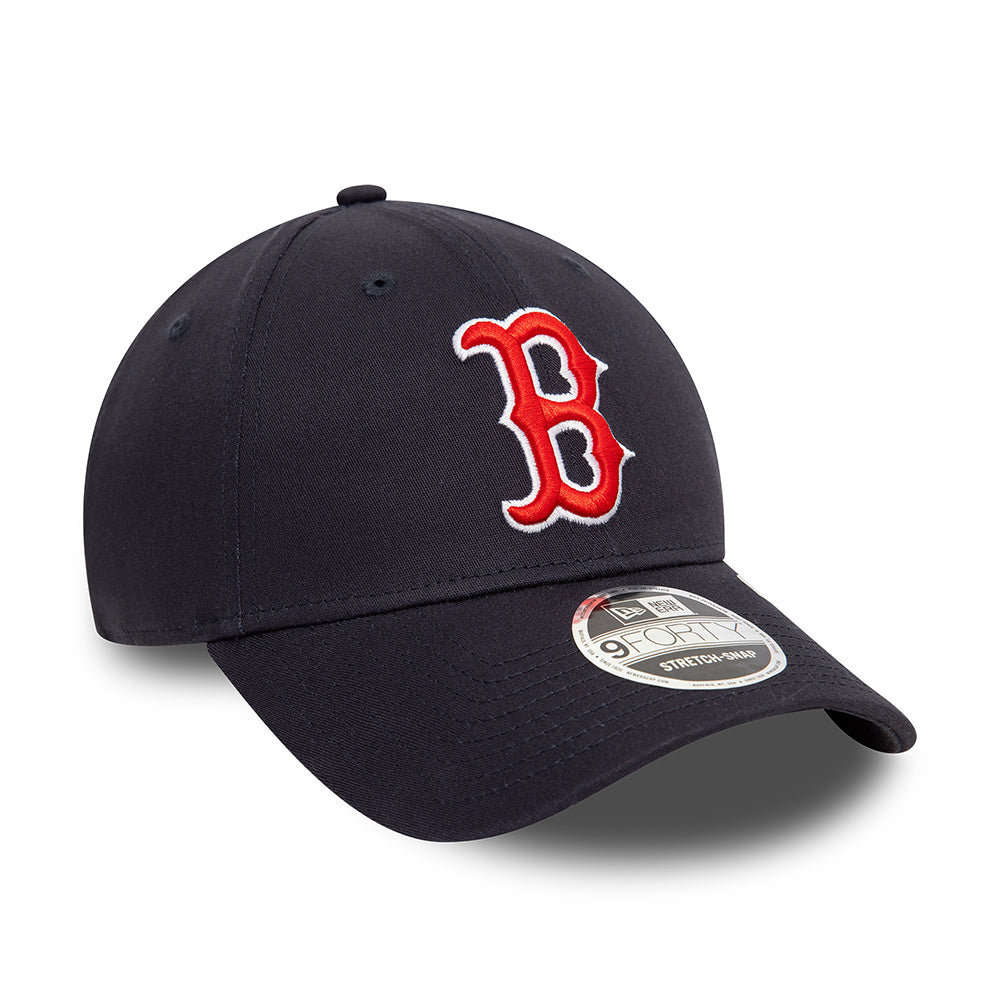 New Era 9FORTY Boston Red Sox Snapback Cap - MLB Stretch Snap - Marineblau