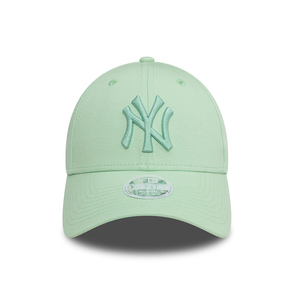 New Era Damen 9FORTY New York Yankees Baseball Cap - MLB League Essential - Pfefferminzgrün