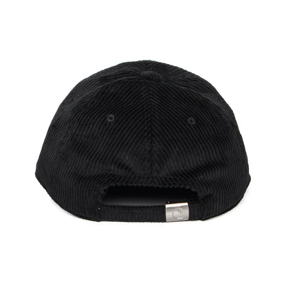 Carhartt WIP Harlem Wide Wale Corduroy Baseball Cap - Schwarz auf Schwarz