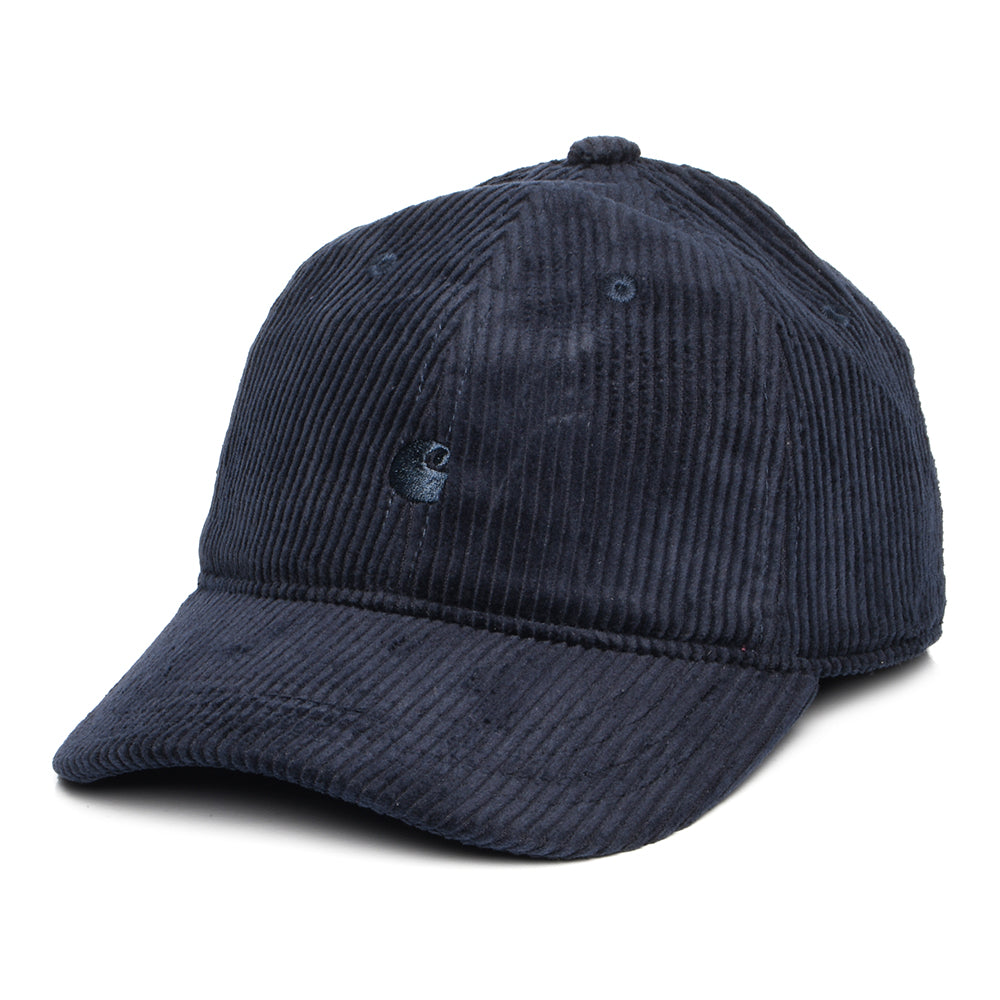 Carhartt WIP Harlem Wide Wale Corduroy Baseball Cap - Dunkles Marineblau