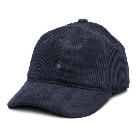 Carhartt WIP Harlem Wide Wale Corduroy Baseball Cap - Dunkles Marineblau