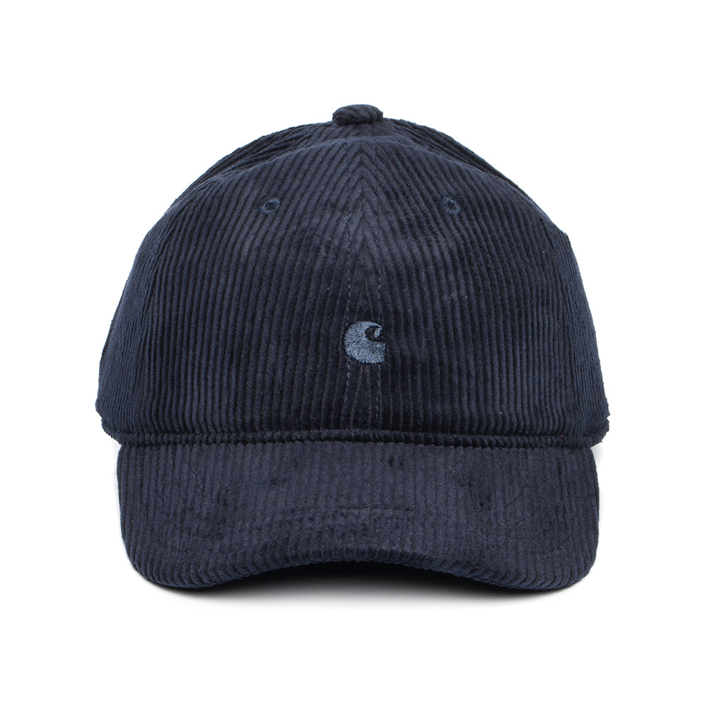 Carhartt WIP Harlem Wide Wale Corduroy Baseball Cap - Dunkles Marineblau