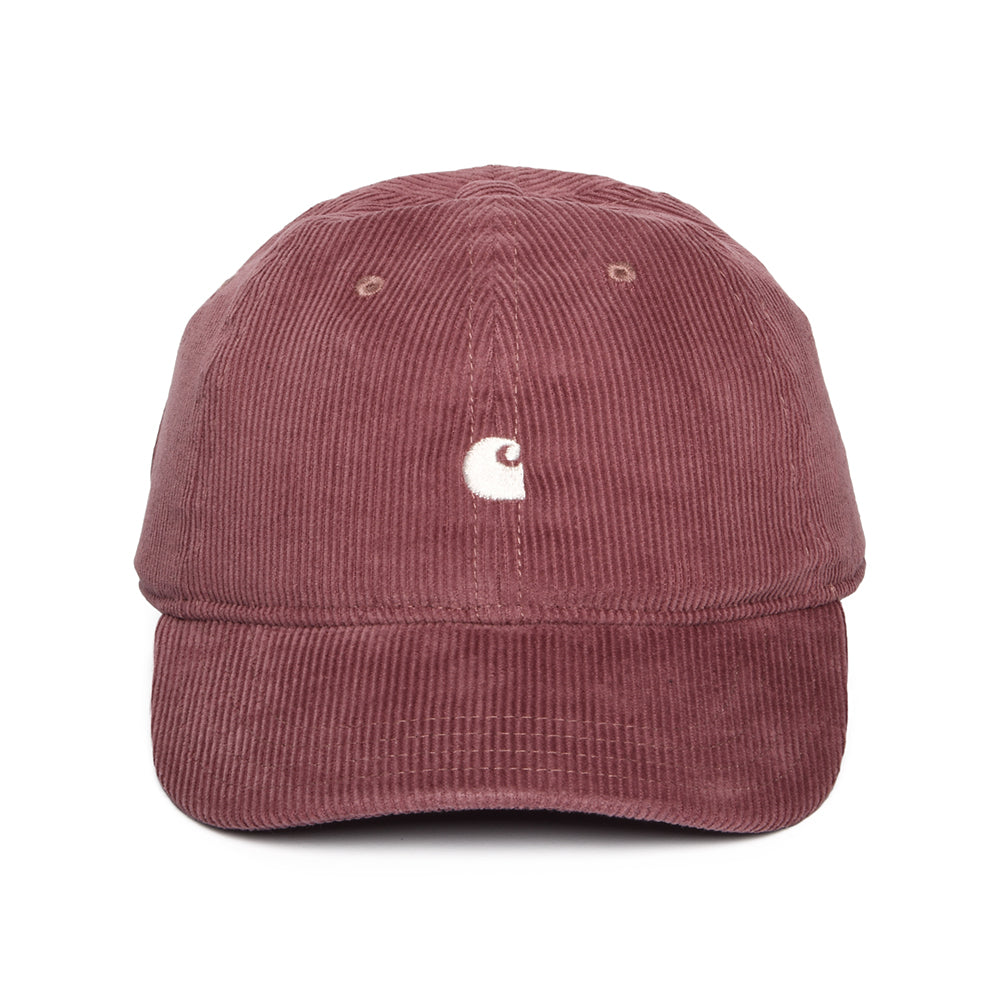 Carhartt WIP Harlem Kord Baseball Cap - Altrosa-Weiß