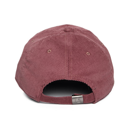 Carhartt WIP Harlem Kord Baseball Cap - Altrosa-Weiß