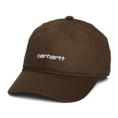 Carhartt WIP Script Baseball Cap aus Baumwoll-Canvas - Braun