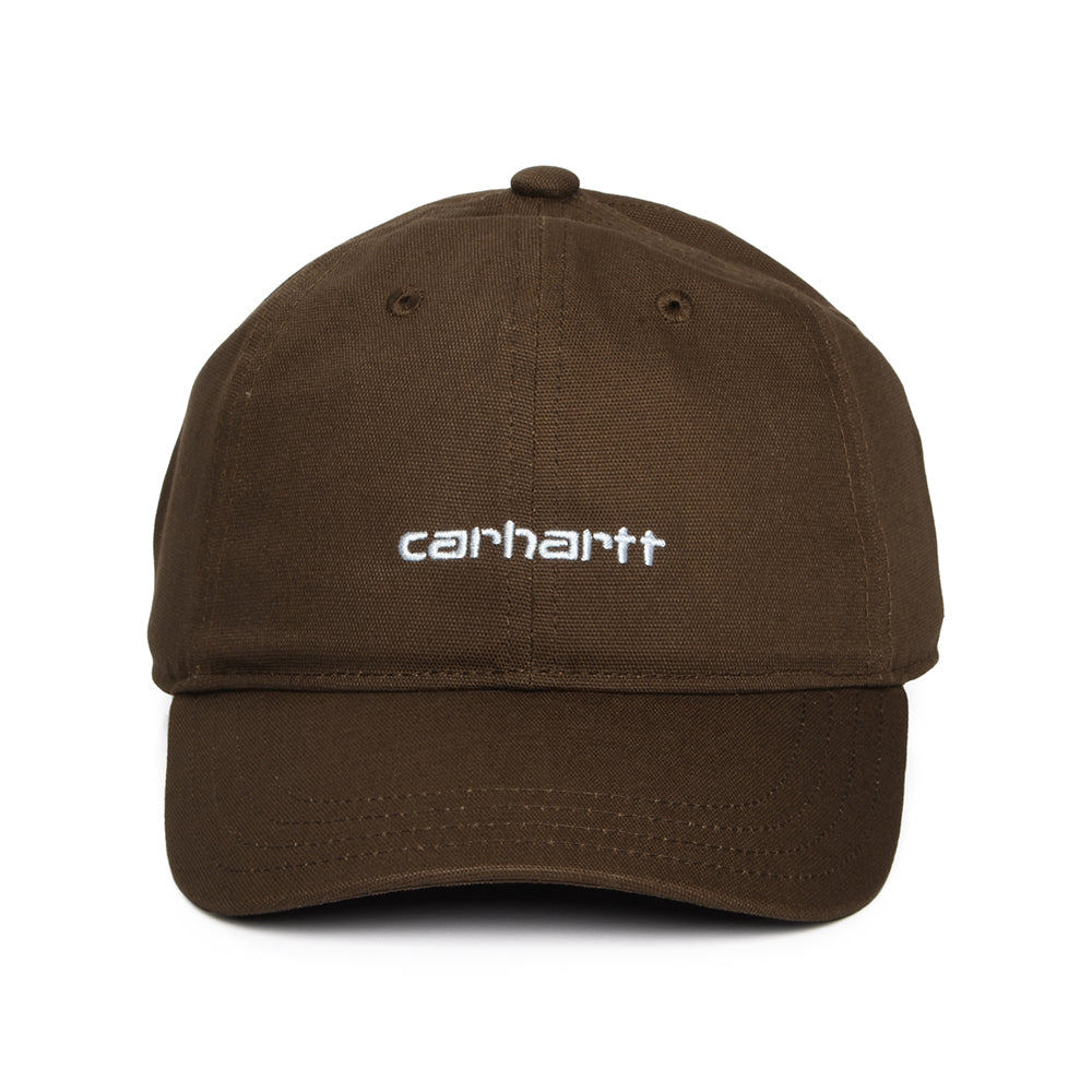 Carhartt WIP Script Baseball Cap aus Baumwoll-Canvas - Braun