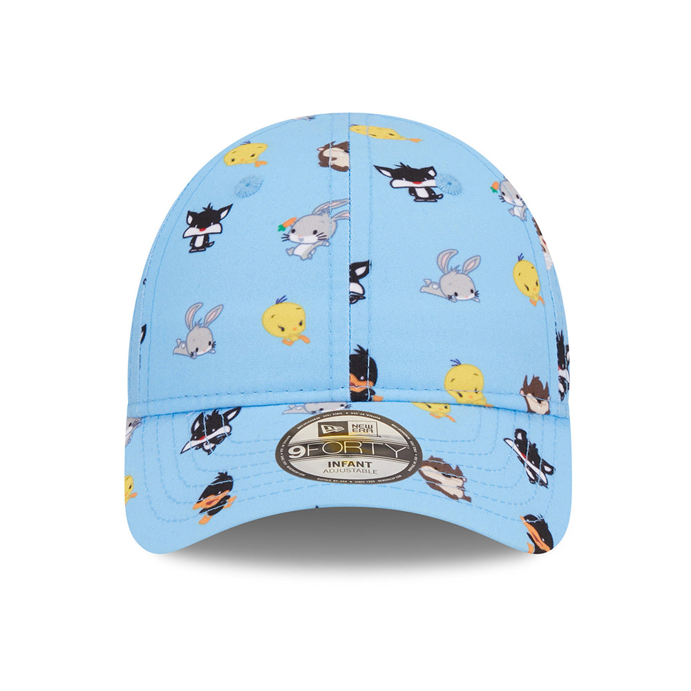 New Era Baby 9FORTY Multi Character Baseball Cap - Looney Tunes AOP - Himmelblau