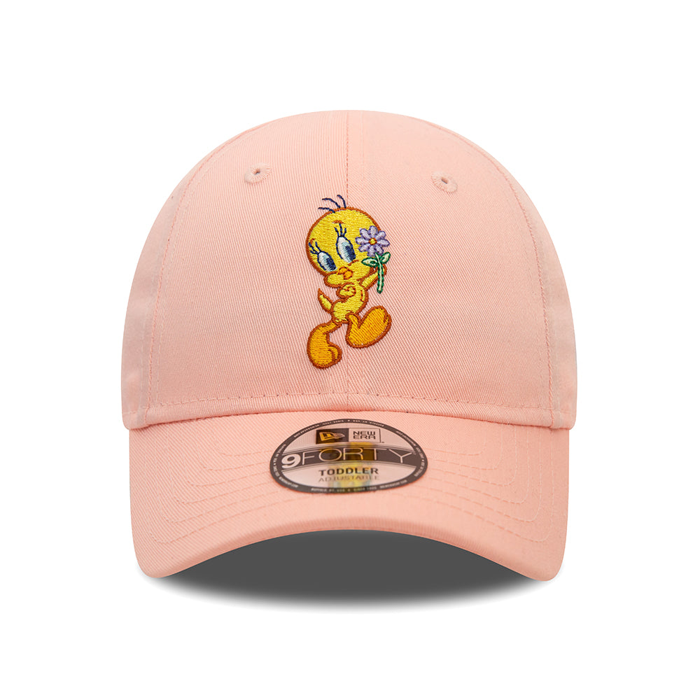 New Era Kinder 9FORTY Tweety Baseball Cap - Looney Tunes - Pfirsich