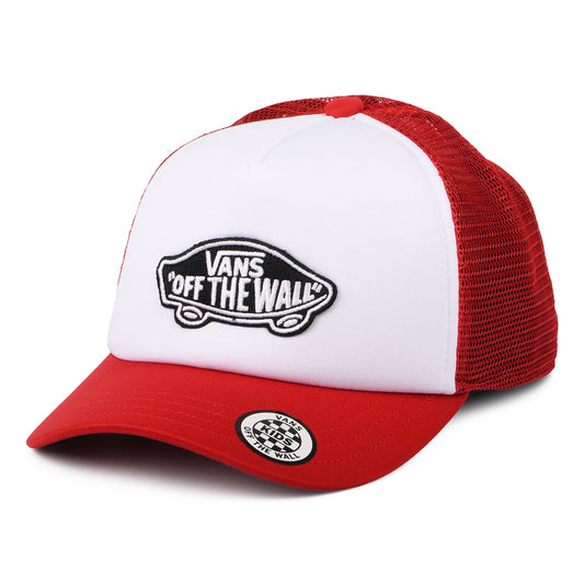 Vans Kinder Classic Patch Curved Brim Trucker Cap - Weiß-Rot