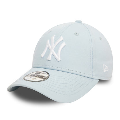 New Era Kinder 9FORTY New York Yankees Baseball Cap - MLB League Essential II - Baby Blau-Weiß