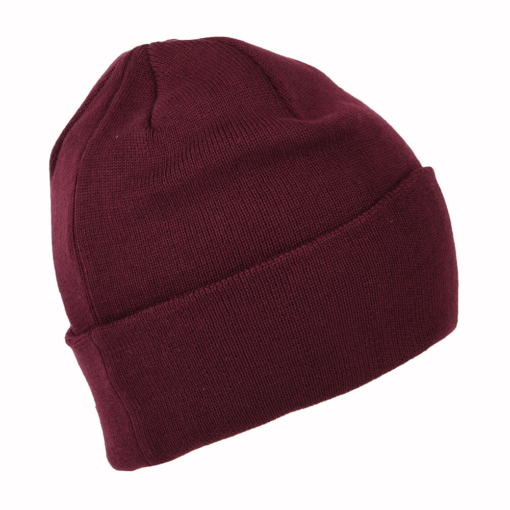 Timberland Tonal 3D Stickerei Recycled Beanie Mütze - Portwein