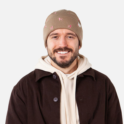 Barts Vinson Cuffed Beanie Mütze Pudel - Sand