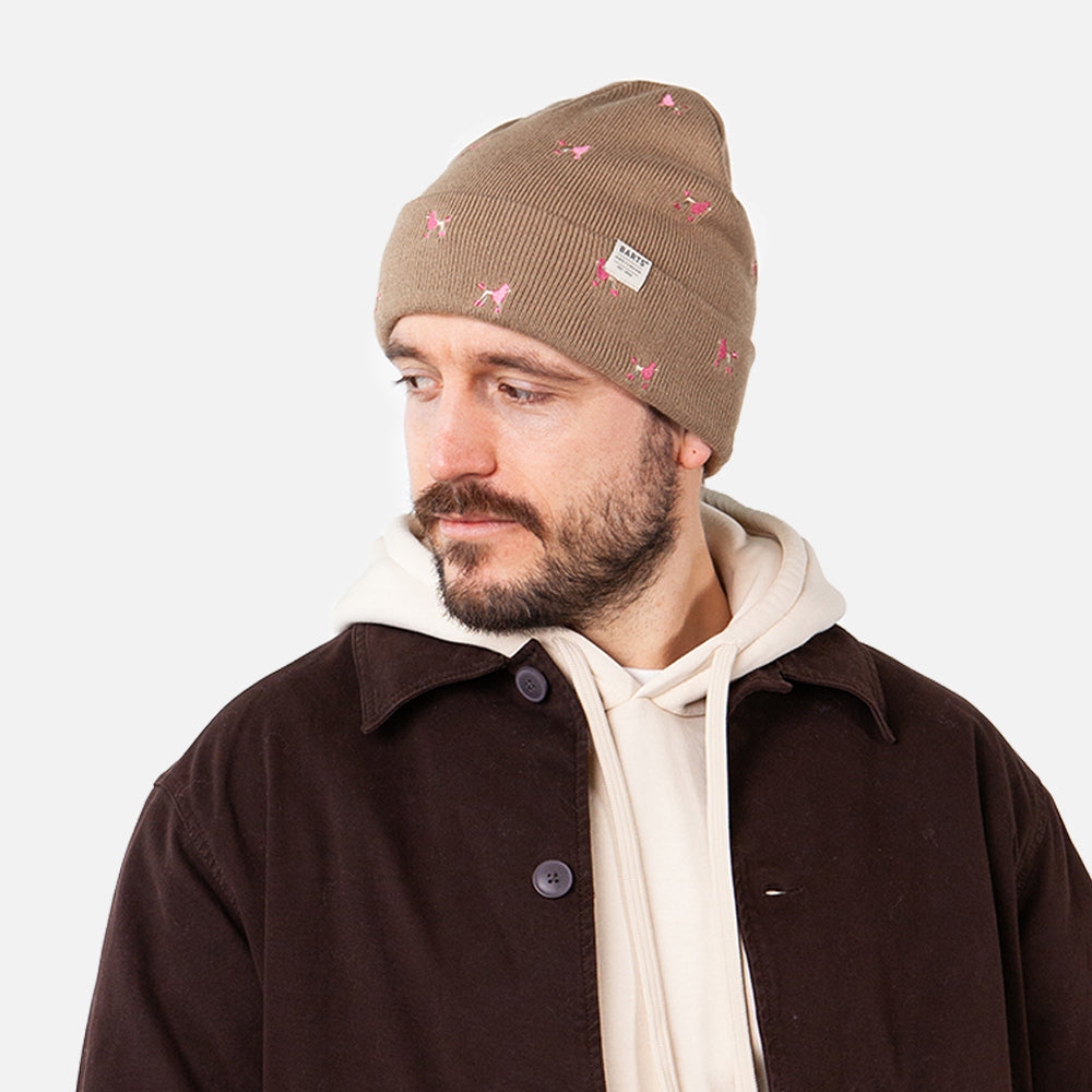 Barts Vinson Cuffed Beanie Mütze Pudel - Sand