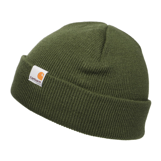 Carhartt WIP Stratus Short Watch Beanie Mütze - Olivgrün