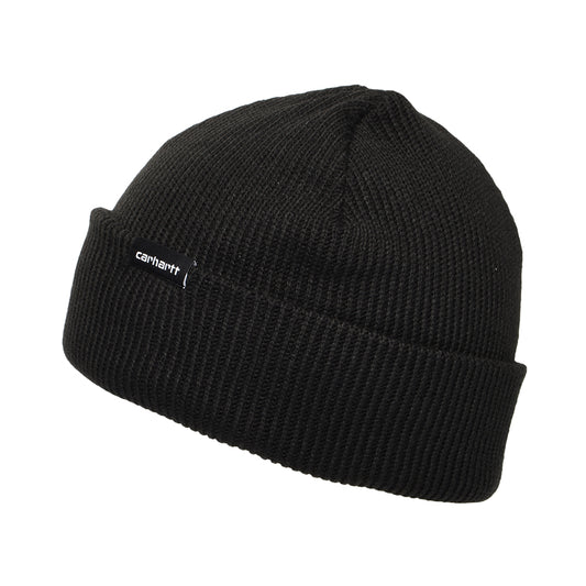 Carhartt WIP Gordan Recycled mit Umschlag Beanie Mütze - Schwarz